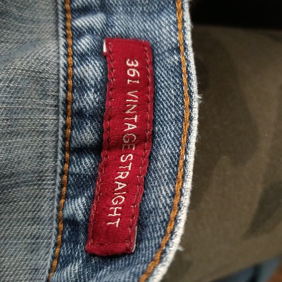 Lucky Brand denim blue jeans 361 vintage straight W34 L32 - Picture 5 of 9